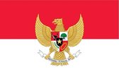 Vlag Indonesie met Garuda 70x100cm