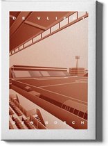 Walljar - Stadion de Vliert - Muurdecoratie - Poster met lijst