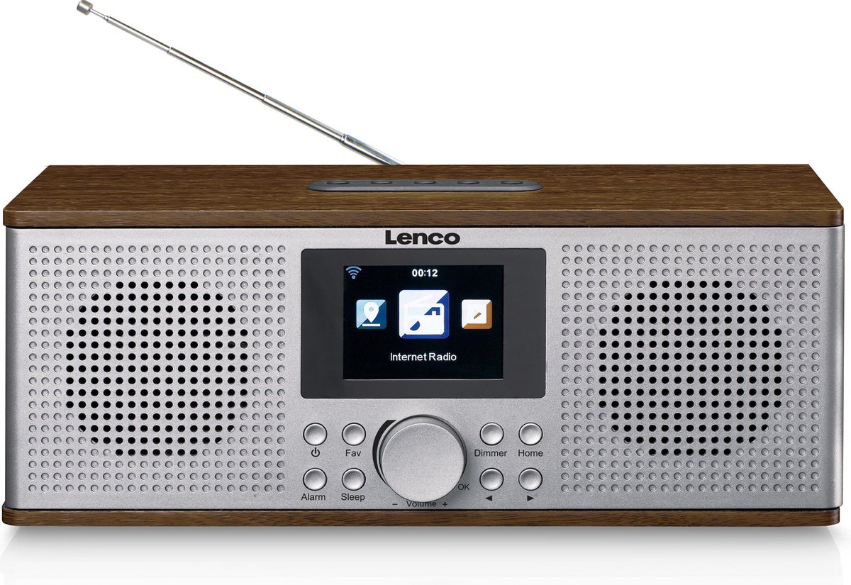 Lenco DIR-170WA - Internet radio met DAB+ en  Bluetooth - Hout