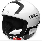 Casque de ski Briko Vulcano Fis 6.8 SHINY WHITE BLACK - Taille 52