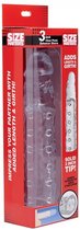 3 Inch Clear Penis Enhancer Sleeve - Transparent