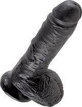 8 Inch Cock - With Balls - Black
