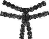 Southern Rhapsody Panty ( Crotchless ) - Black