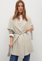 Mango Jas Soepelvallende Trenchcoat Met Ceintuur 87055649 05 Dames Maat - M