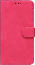 LC.IMEEKE Kunstleren Book Case Portemonnee Pasjes Hoesje Geschikt voor Samsung Galaxy A41 - Roze