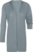 Knit Factory June Gebreid Vest - Stone Green - 40/42