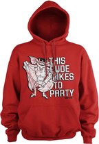Gremlins Hoodie/trui -L- This Dude Likes To Party Rood