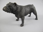 Bronzen beeld - Hond Huisdier - Gedetailleerd sculptuur - 8 cm hoog