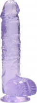 6 / 15 cm Realistic Dildo With Balls - Purple