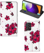 Smartphone Hoesje Geschikt voor Samsung Galaxy A52 5G Enterprise Editie | A52 4G Mobiel Cover Blossom Red
