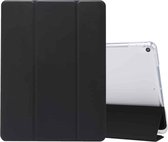 Voor iPad Air (2019) / Pro 10.5 (2017) 3-vouwbaar Elektrisch geperst huidtextuur Horizontaal Flip Schokbestendig Transparant TPU + PU lederen tas met houder & pennensleuf & slaap-