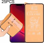 Voor iPhone 12 mini 25 PCS 9D Full Screen Full Glue Frosted Ceramic Film