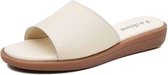 Eenvoudig en mode antislip slijtvaste sandalen pantoffels voor dames (kleur: beige maat: 39)
