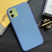 Schokbestendig Frosted TPU transparant beschermhoesje voor iPhone 12 mini (blauw)