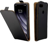 Zakelijke stijl verticale flip TPU lederen tas voor Xiaomi Mi 8 Lite, met kaartsleuf (zwart)