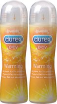 Durex Glijmiddel Play Warming - 50ml x2