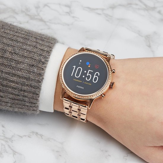 gen 5 smartwatch julianna hr milanaise roségold