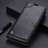 Koperen gesp nappa textuur horizontale flip lederen case voor Huawei P30 Lite, met houder & kaartsleuven & portemonnee (zwart)