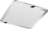 LED Plafondlamp - Iona Ceaniry - Opbouw Vierkant 24W - Spatwaterdicht IP44 - Dimbaar - Warm Wit 3000K - Glans Chroom