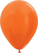 100 st Ballonnen 9 inch Oranje.