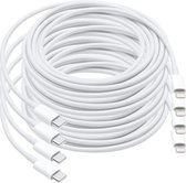 MMOBIEL 4 Stuks USB – C naar 8 Pin Lightning Kabel 1 meter - voor iPhone / iPad / MacBook / iPod