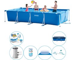 Frame Pool Rechthoekig 450x220x84 cm - Zwembad Met Accessoires