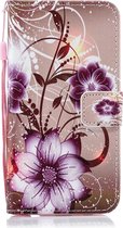 Lotus Pattern Horizontale Flip Leather Case voor Geschikt voor Xiaomi Redmi 7, met houder en kaartsleuven en portemonnee