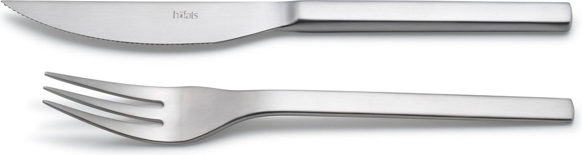 Höfats - Tools Bestekset Steak Set van 8 Stuks - Roestvast Staal - Zilver