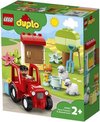 Afbeelding van het spelletje Playset Duplo Farm Tractor & Animal Care Lego 10950 (27 pcs)