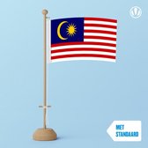 Tafelvlag Maleisie 10x15cm | met standaard