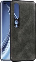 Voor Xiaomi 10 Pro 5G Crazy Horse Textured Calfskin PU + PC + TPU Case (groen)