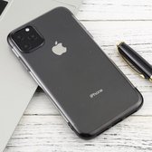 Voor iPhone 11 Pro transparante TPU anti-drop en waterdichte mobiele telefoon beschermhoes (zwart)