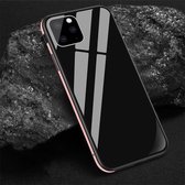 Voor iPhone 11 Pro SULADA schokbestendig luchtvaart aluminium metalen frame + nanoglas + TPU beschermhoes (roze)