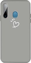 Voor Galaxy A11 / M11 Frosted Candy-gekleurde ultradunne TPU-telefoon (grijs)