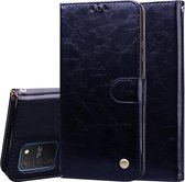 Voor Galaxy A91 / S10 Lite Business Style Oil Wax Texture Horizontal Flip Leather Case, met houder & kaartsleuven & portemonnee (zwart)