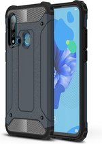 Magic Armor TPU + PC Combinatie Case voor Huawei Nova 5i / P20 Lite 2019 (Marineblauw)