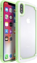 Voor iPhone XS Max Candy-gekleurde TPU transparante schokbestendige behuizing (groen)