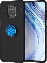 Voor Huawei Honor 30S Lenuo schokbestendige TPU-beschermhoes met onzichtbare houder (zwart + blauw)