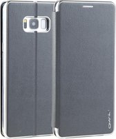 Voor Galaxy S8 CMai2 Linglong-serie PC + PU horizontale flip lederen tas met houder en kaartsleuf (grijs)