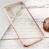 Voor Xiaomi Redmi Note 8 transparante TPU anti-drop en waterdichte mobiele telefoon beschermhoes (rose goud)