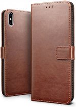 Apple iPhone X/Xs Wallet Case Bruin, hoesje in extra luxe uitvoering