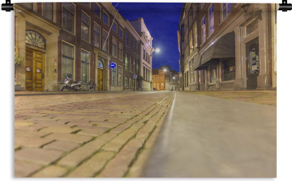Wandkleed Dordrecht - Straten in het centrum van Dordrecht Wandkleed katoen 150x100 cm - Wandtapijt met foto - 1001Tapestries