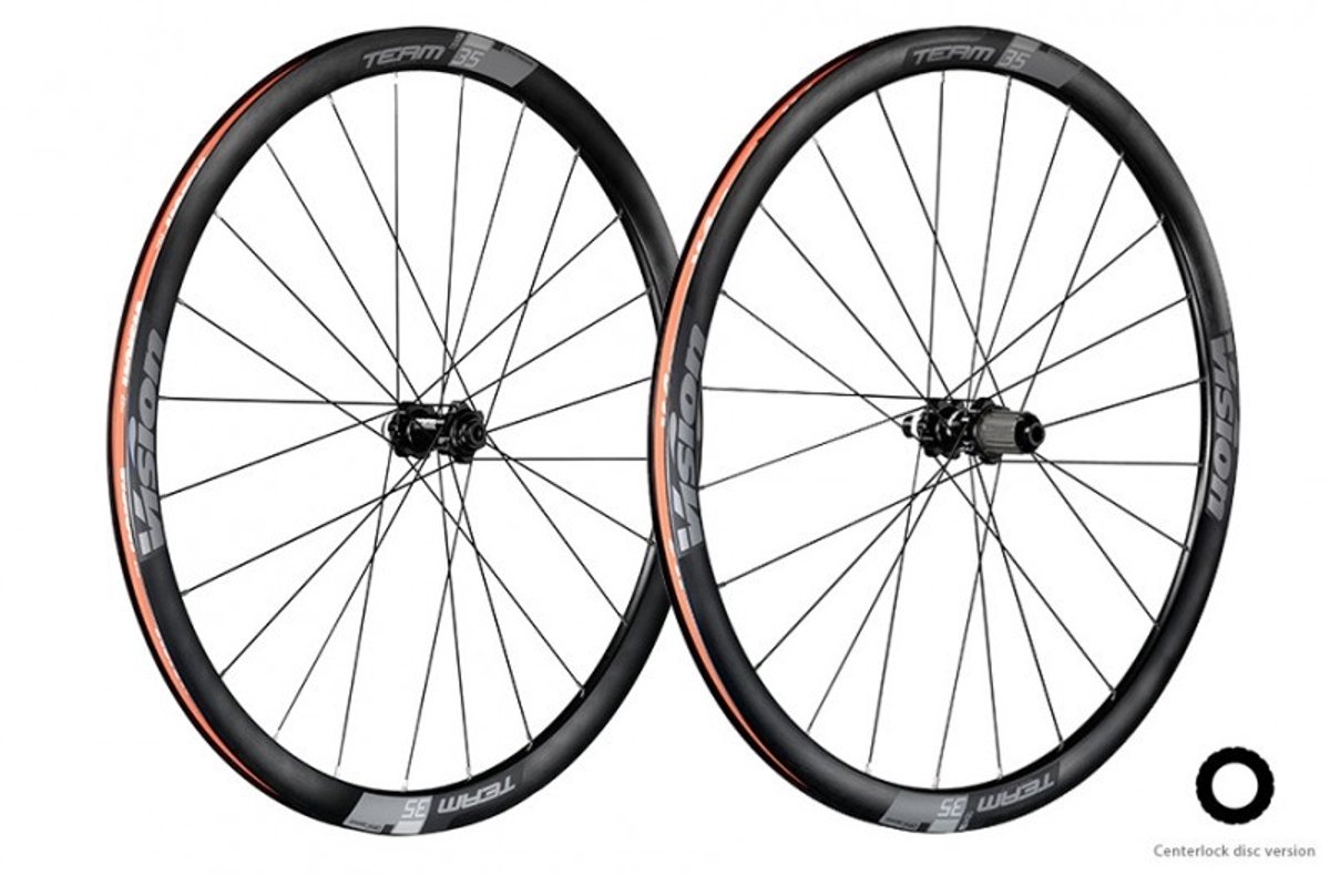 Vision Team 35 Comp TL Disc Wielset - Shimano Body gracel/race