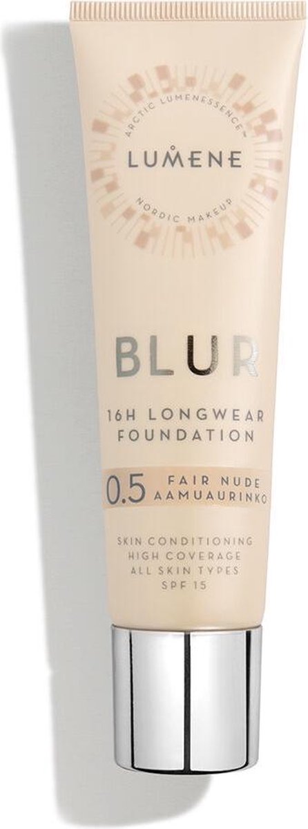 Blur 16h Longwear Foundation SPF15 egaliserende gezichtsfoundation 0.5 Fair Nude 30ml