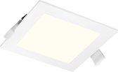LED Downlight Slim Pro - Igan Suno - Inbouw Vierkant 9W - Natuurlijk Wit 4000K - Mat Wit - Kunststof