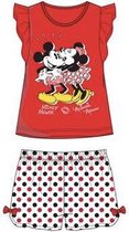 Disney Minnie Mouse set - Mickey & Minnie - rood - maat 98 (3 jaar)