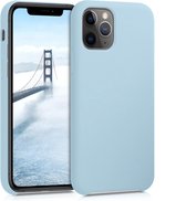 kwmobile telefoonhoesje voor Apple iPhone 11 Pro - Hoesje met siliconen coating - Smartphone case in pastelblauw