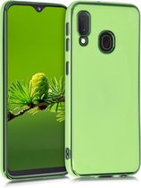 kwmobile Hoes voor Samsung Galaxy A20e - Backcover voor smartphone - Telefoonhoesje in mintgroen