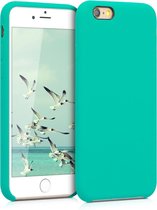 kwmobile telefoonhoesje voor Apple iPhone 6 / 6S - Hoesje met siliconen coating - Smartphone case in turquoise