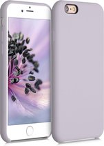 kwmobile telefoonhoesje voor Apple iPhone 6 / 6S - Hoesje met siliconen coating - Smartphone case in lila wolk